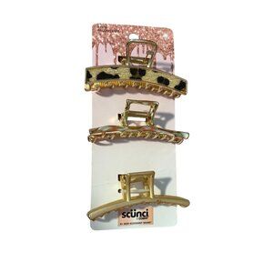 Scünci 3‑Piece Salon Clip Set – NEW